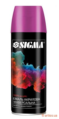 Фото емаль аерозольна акрилова ral 4003 рожевий глянець 400мл sigma  2736901