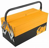 Скриня для інструментів металева 404×200×205 мм 3 яруси/5 відділень Tolsen 80211