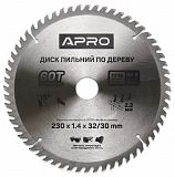 Диск пиловий до дерева 230х32(30)х60Т APRO 830203