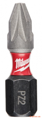 Фото біта milwaukee shockwave 1/4" l25мм pz2 (2шт) (4932430863)