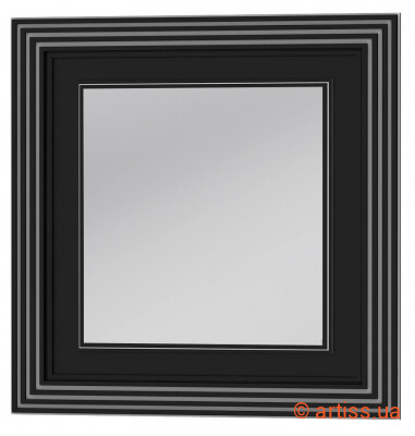 Фото зеркало botticelli treviso тm-80 черный серебро