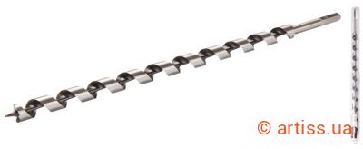 Фото свердло по дереву спіральне ø 20 мм l460 мм з шестигранним хвостовиком granite (2-02-204)