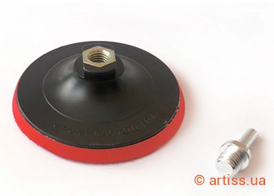 Фото шліфувальна підошва на липучці ø 125х10мм apro 828029