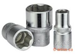 Купити Force 1/4" 12 мм Surface головка стандартна Фото головка 1/4" 12 мм surface force (52712)