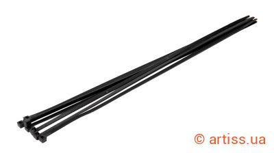 Купити MasterTool 4.8x250 мм чорна (100 шт) стяжка Фото стяжка нейлонова 4.8x250 мм чорна (100 шт) mastertool (20-1855)