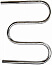 1) - Фото полотенцесушитель змеевик 30 600 х 500 (нерж)