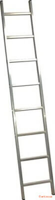 Фото приставная алюминиевая лестница кентавр 1х8