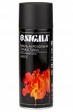 Емаль аерозольна акрилова термостійка +600°C RAL 9005 Чорний матова 400мл Sigma  2736041