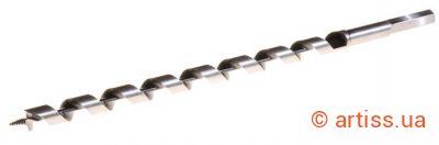 Фото свердло по дереву спіральне ø 14 мм l460 мм з шестигранним хвостовиком granite (2-02-144)