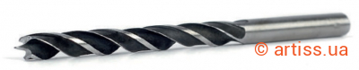 Фото свердло по дереву триточкові з циліндричним хвостовиком maxidrill 6.0 мм l=300мм (300-630)