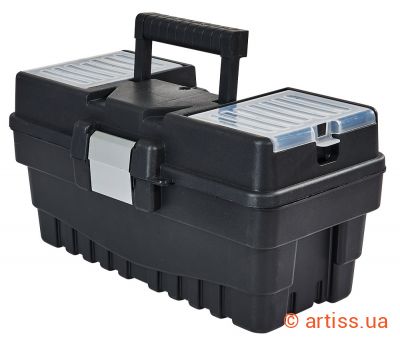 Фото ящик для інструментів із металевими замками 15" 374х198х189 мм tbm-374 vitals 186100