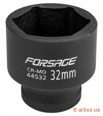 Фото головка ударна шестигранна 34 мм 1/2" forsage (f-44534)