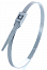 2) - Фото стяжка нейлонова кабельна з низьким профілем замку 8x400 сіра apro (ctlc-1030)