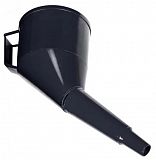 Лійка пластикова під кутом лита з металевою сіткою та широким носиком Tom Par 91025 L1 MIX