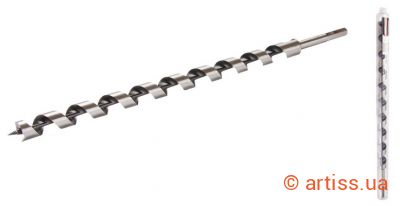 Фото свердло по дереву спіральне ø 22 мм l460 мм з шестигранним хвостовиком granite (2-02-224)