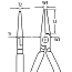 4) - Фото плоскі круглогубці з ріжучими крайками та страхувальним кріпленням knipex l=200 мм (26 12 200 т)