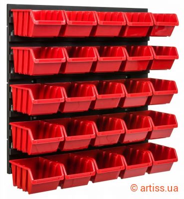 Фото панель з лотками контейнерами 39х39см 25 контейнерів kistenberg mix540