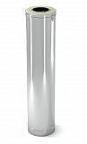 Труба дымоходная утепленная L=0,5 м стенка 0,8 мм (нерж/нерж)