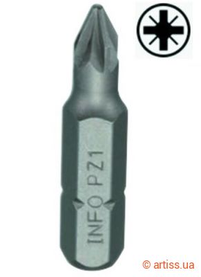 Купити INFO 1/4" L30мм PZ2 біта Фото біта 1/4" l30мм pz2 info (922302 i)