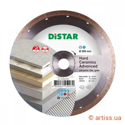 Фото круг алмазний відрізний 1a1r 250 hard сeramics advanced distar 11120349019