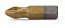 2) - Фото біта 1/4" l25мм ph1 (кратно 10 шт.) maxidrill тітан (500-011)