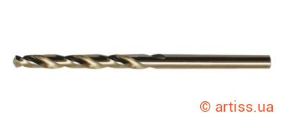 Фото свердло по металу 6,5 мм спіральне hsco (m35) din 338 red stripe wurth (0617400650)