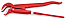 Фото - 3. Купити Knipex 2-3/8" (0-60мм) L=420мм ключ трубний 3) - Фото кліщі трубні з s-подібним змиканням губок knipex 2-3/8" (0-60мм) l=420мм (83 30 015)