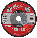 Диск відрізний по металу Milwaukee SCS 41/150х1.5 PRO+ (4932471386)
