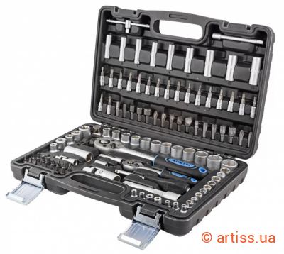 Фото набір инструментів 6-гранний 108 од 1/4", 1/2" kingtul (kt-41082-5euro)