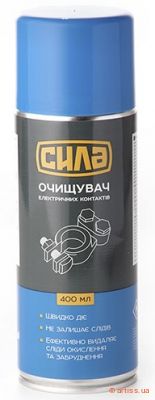 Купити Сила для електричних контактів 400 мл очищувач Фото очищувач електричних контактів 400 мл сила (951483)