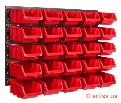 Фото панель для інструментів 58х39см на 25 контейнерів kistenberg mix557