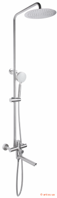 Купити Lidz Aria 1033 на три споживачі (з виливом) (k35) LDARI1033NKS46109 Nickel душова система Фото душова система універсальна lidz aria 1033 на три споживачі (з виливом) (k35) ldari1033nks46109 nickel