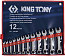 1) - Фото набір ключів комбінованих king tony 8-19 мм 12 од. (1282mr)