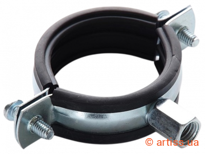 Фото хомут трубний 107-115мм (4'') з комб.гайкою м8/м10 apro (pcc-09)