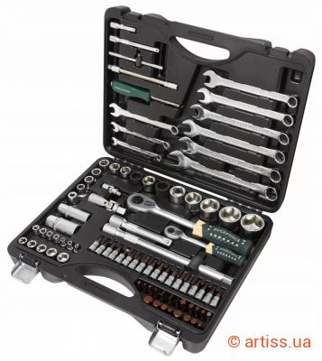 Фото набір инструментів 6-гранний 88 од 1/4", 1/2" rockforce (rf-4821-5 premium)