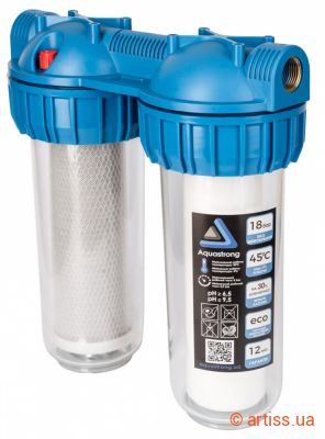 Придбати Aquastrong MP2 10-3P 1" (MP2-10310) фільтр Фото фільтр магістральний aquastrong mp2 10-3p 1" (mp2-10310)