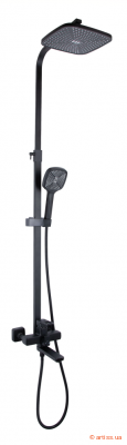 Купити Lidz Wawel 1030 на три споживачі (з виливом) (k35) LDWAW1030BLA45396 Black душова система Фото душова система універсальна lidz wawel 1030 на три споживачі (з виливом) (k35) ldwaw1030bla45396 black