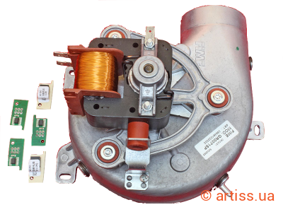 Фото 65100691 вентилятор для котлів ariston microgenus plus 24-28 ff