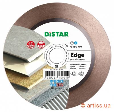 Фото круг алмазний вiдрiзний 1a1r 180 edge distar 11120421014