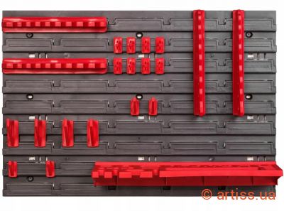 Фото панель навісна для інструментів 58х39см з поличкою kistenberg mix553