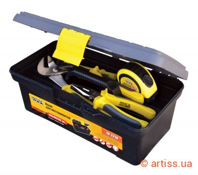 Фото скриня для інструментів з пластиковими замками 12.5" 320х180х130 мм mastertool 79-2219