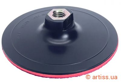 Фото жорстка опорна тарілка на липучці ø 125мм hard workman (53968)