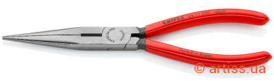 Фото плоскі круглогубці з ріжучими крайками knipex l=200 мм (26 11 200)