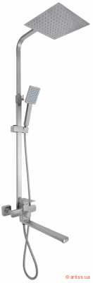 Купити Lidz Kubis 1033 на три споживачі (з виливом) (k35) LDKUB1033NKS46110 Nickel душова система Фото душова система універсальна lidz kubis 1033 на три споживачі (з виливом) (k35) ldkub1033nks46110 nickel