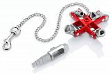 Універсальний будівельний ключ для шаф та систем замикання Knipex 00 11 06 V01