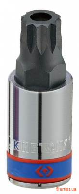 Фото біта в головці king tony 1/2" l66mm spline м16 з отв. (402b16)