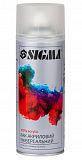 Лак аерозольний акриловий універсальний Прозорий матовий 400мл Sigma  2737621