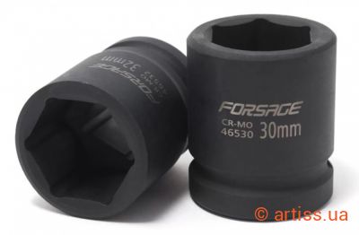 Фото ударна торцева головка 6-гранна 30 мм 3/4" forsage (f-46530)