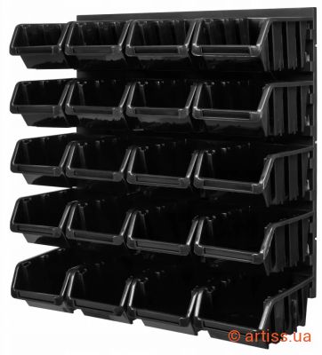 Фото панель з лотками контейнерами 39х39см 20 контейнерів kistenberg mix562