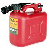 Каністра пластикова 5л HDPE з лійкою Сила 285101